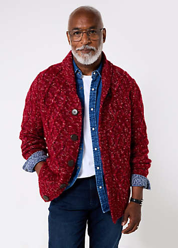 Joe Browns Stylish Toggle Button Cable Cardigan | Grattan