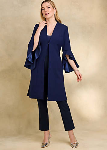 Kaleidoscope Blush Longline Lace Jacket & Shift Dress