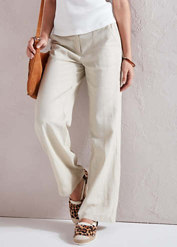 Kaleidoscope Linen Trousers | Grattan