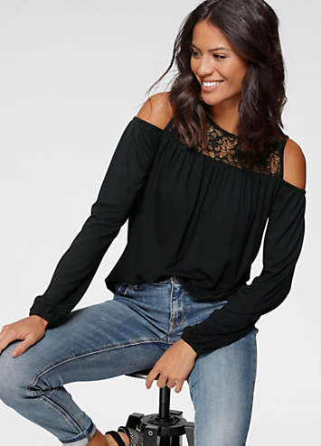 Laura Scott Cold Shoulder Top | Grattan
