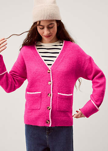 Monsoon Oona V-Neck Oversized Cardigan | Grattan