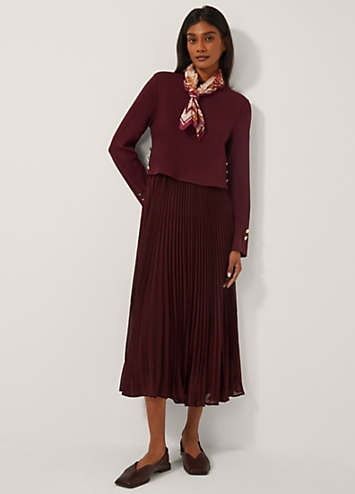 monsoon pleated dress Monsoon Madison Flutter Sleeve Pleated Maxi Bridesmaid Dress in Blue