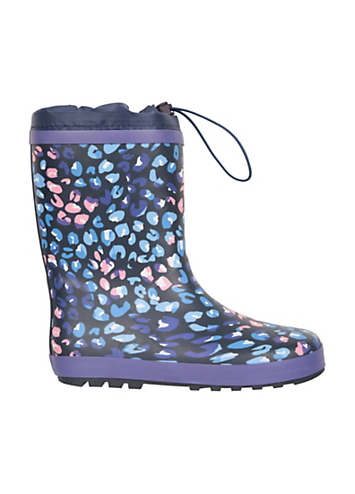 kids wellington boots (two prints available) – beo... Mountain Warehouse Kids Leopard Print Winter Wellington Boots | Grattan