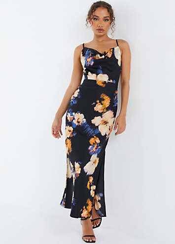 oasis ditsy midi dress