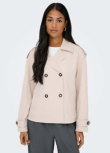 Only Hannah Short Trench Coat | Grattan