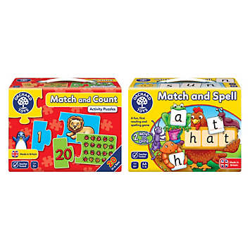 Orchard Toys My Spelling & Counting Games Bundle - Match & Spell with ...