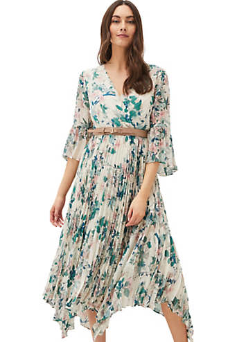 Phase Eight Dani Floral Pleated Midi Dress Grattan