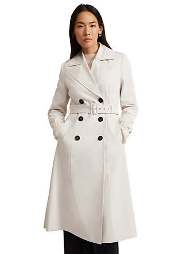 Phase Eight Eleanor Pleat Back Trench Coat | Grattan