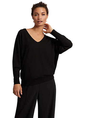 Phase Eight Senita Fine Knit V-Neck Jumper Grattan