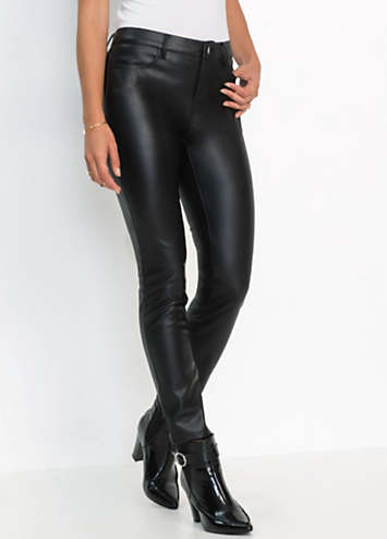 pleather trousers