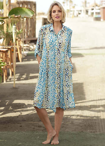 Turquoise shirt outlet dress