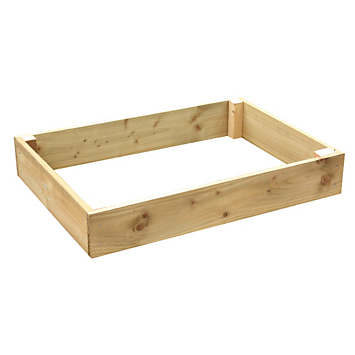 Pressure Treated Timber Rectangular Raised Planting Bed - 60 cm Sides ...