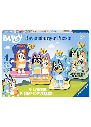 Ravensburger Bluey 4 Large Shaped Puzzles | Grattan