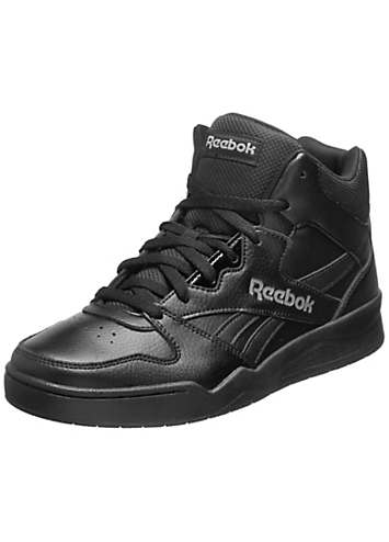 Black high top reeboks best sale