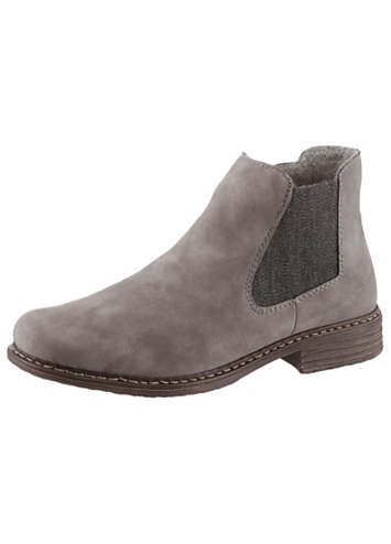 rieker suede look chelsea boots