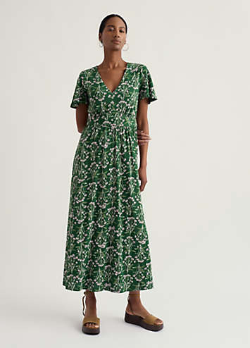 seasalt green dress Cornwall Chateaux Maxi closure: none