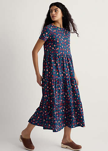 Seasalt Cornwall Line Strokes Short Sleeve Dress | Grattan