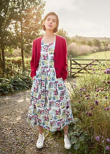 Seasalt Cornwall Multi Belle Fit & Flare Midi Dress | Grattan