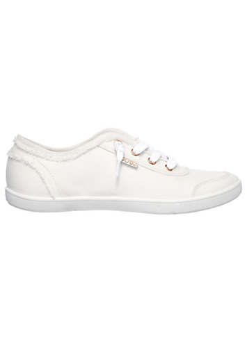 frayed canvas shoes