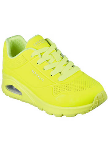 Skechers Kids UNO Gen1 Neon Glow Platform Trainers Grattan