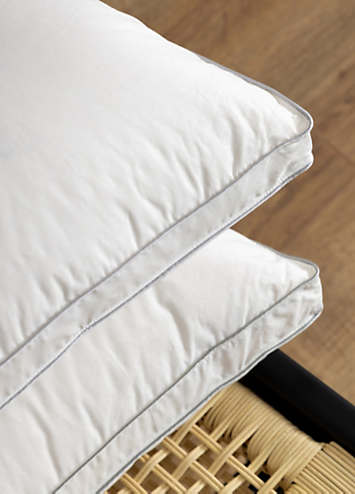 Soak&Sleep 80% Goose Down Medium Support Pair of Pillows | Grattan