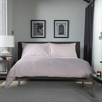 the lyndon company king chambray grey duvet cover set