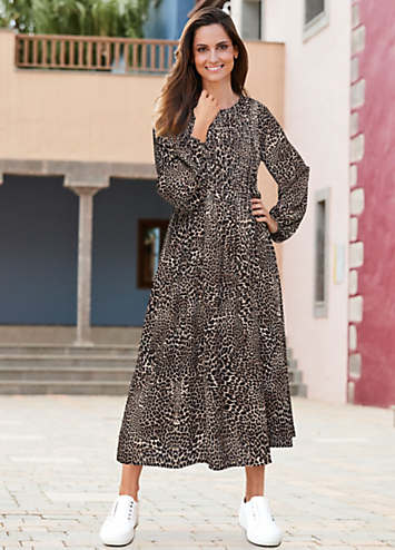 Animal midi dress Outlet