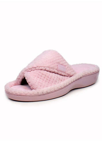 isotoner womens slippers open toe