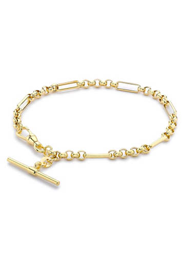 tuscany gold 9ct yellow gold curb chain bracelet