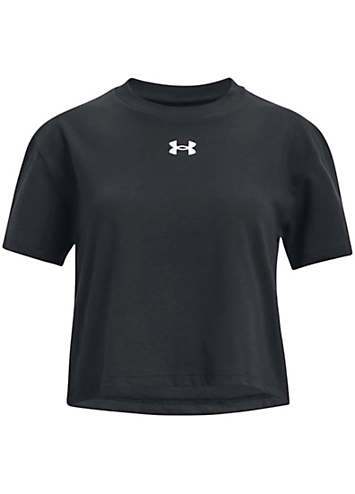 Under armour t shirts black deals kids