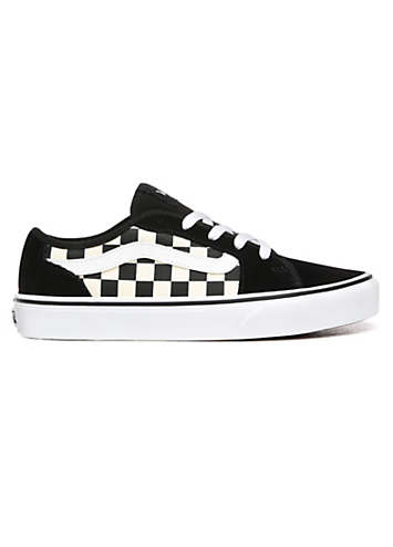 vans checkerboard tie up