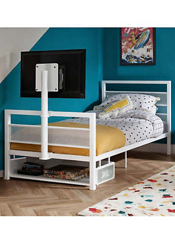 X Rocker Base Camp X Rocker Base Camp Single TV Vesa Mount Bed - White | Grattan