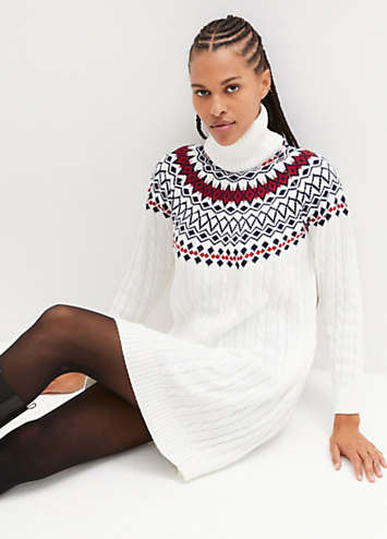 Fair isle sweater outlet dress