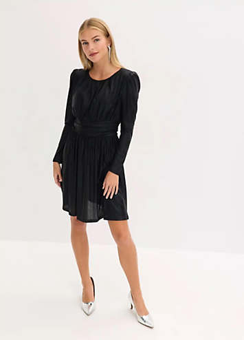 bonprix Sparkly Long Sleeve Mini Dress | Grattan