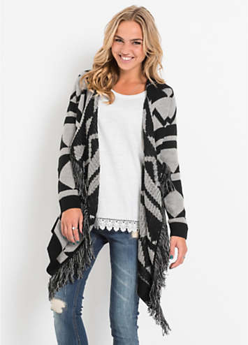 bonprix Tribal Waterfall Cardigan | Grattan