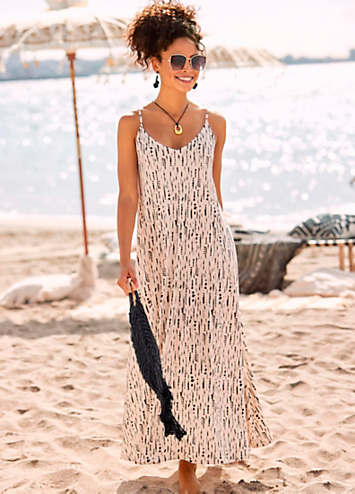 knee length dresses for ladies Beach Club Chic Lime Ring Front Cut Out Halter Maxi Dress main image 1