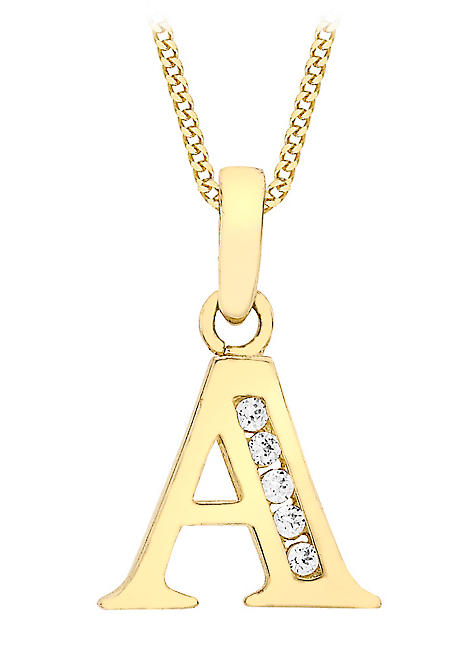 9 Carat Gold Initial Necklace Deals, 51 