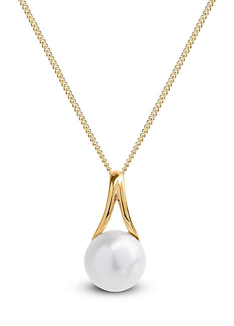 9ct Yellow Gold and Pearl Pendant | Grattan
