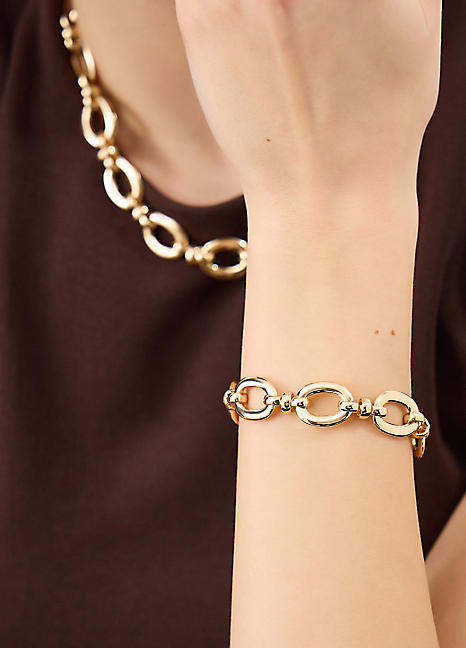 Accessorize Chunky Oval Link Chain Bracelet | Grattan