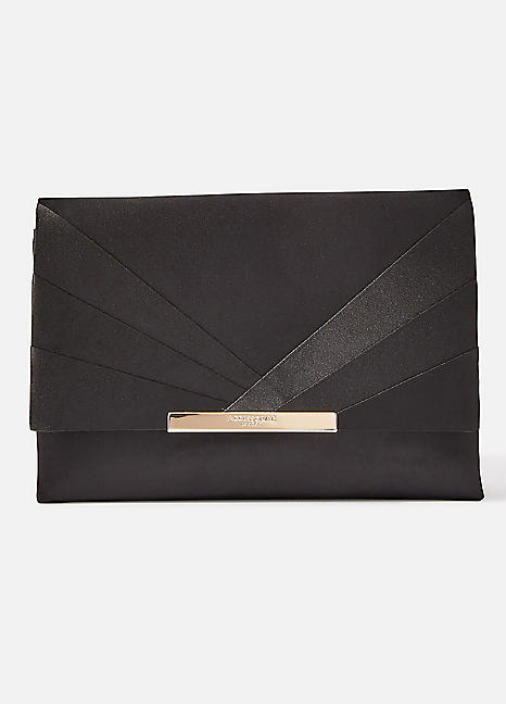 Black clutch bag online accessorize