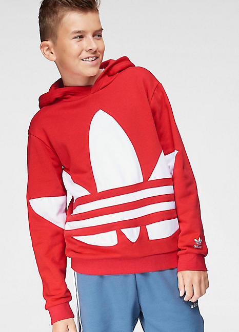 kids red adidas hoodie