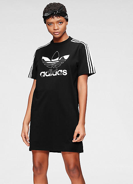 adidas cut out tee dress