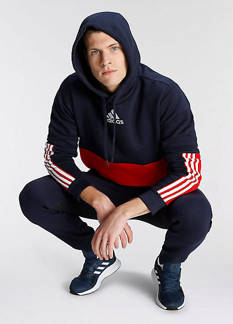 Adidas originals hoodie outlet with shoulder 3 stripes