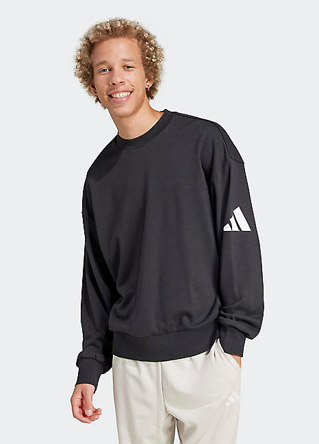 ディアンテ DIANTE Logo offshoulder sweat tops adidas-sportswear-loose-fit-