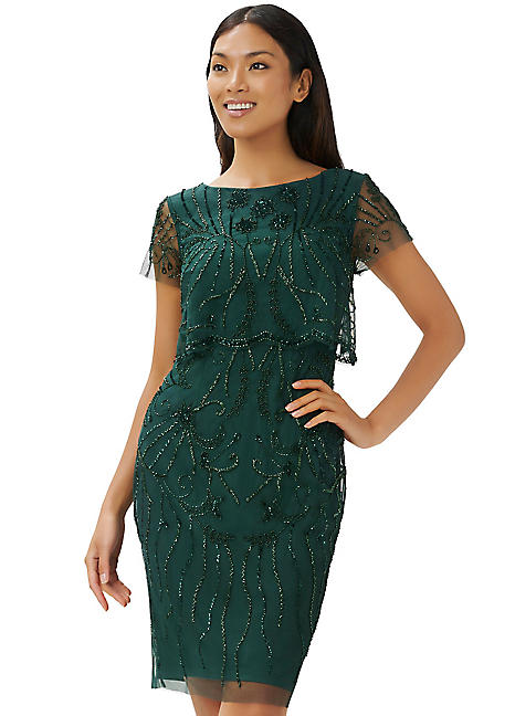 Adrianna Papell Beaded Cocktail Dress