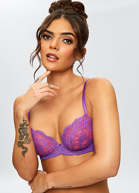 Ann Summers Sexy Lace Underwired Padded Plunge Bra
