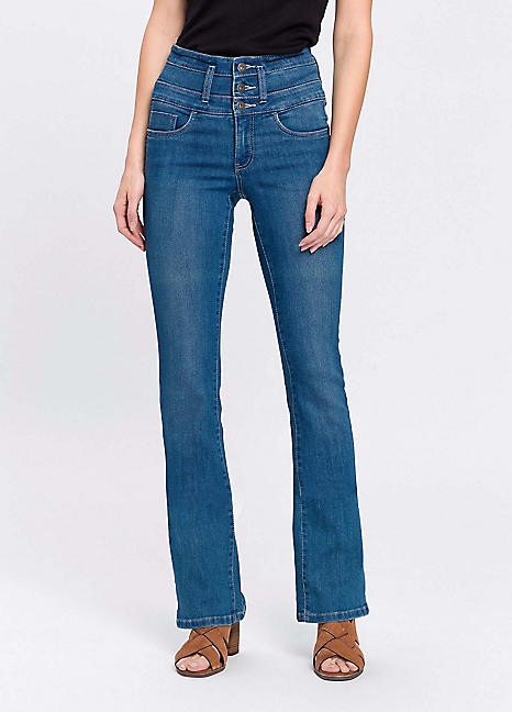 Arizona High Waist Bootcut Jeans | Grattan