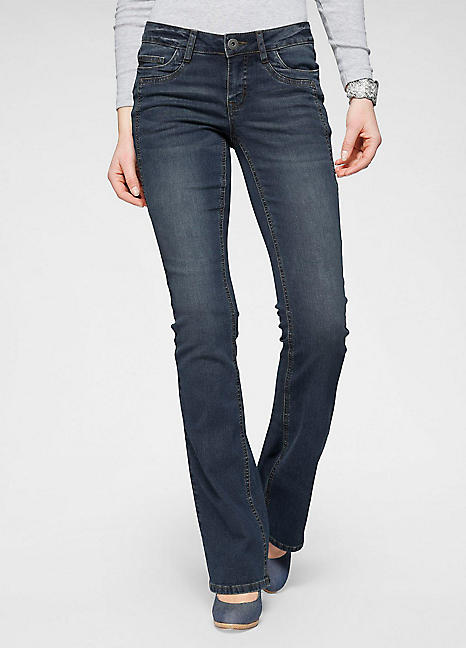 Arizona Contrast Seam Bootcut Jeans