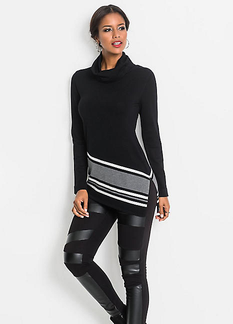 asymmetric hem jumper