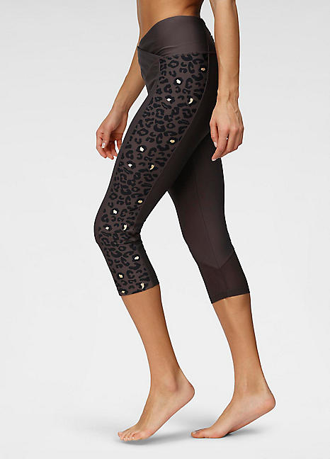 leopard capri pants